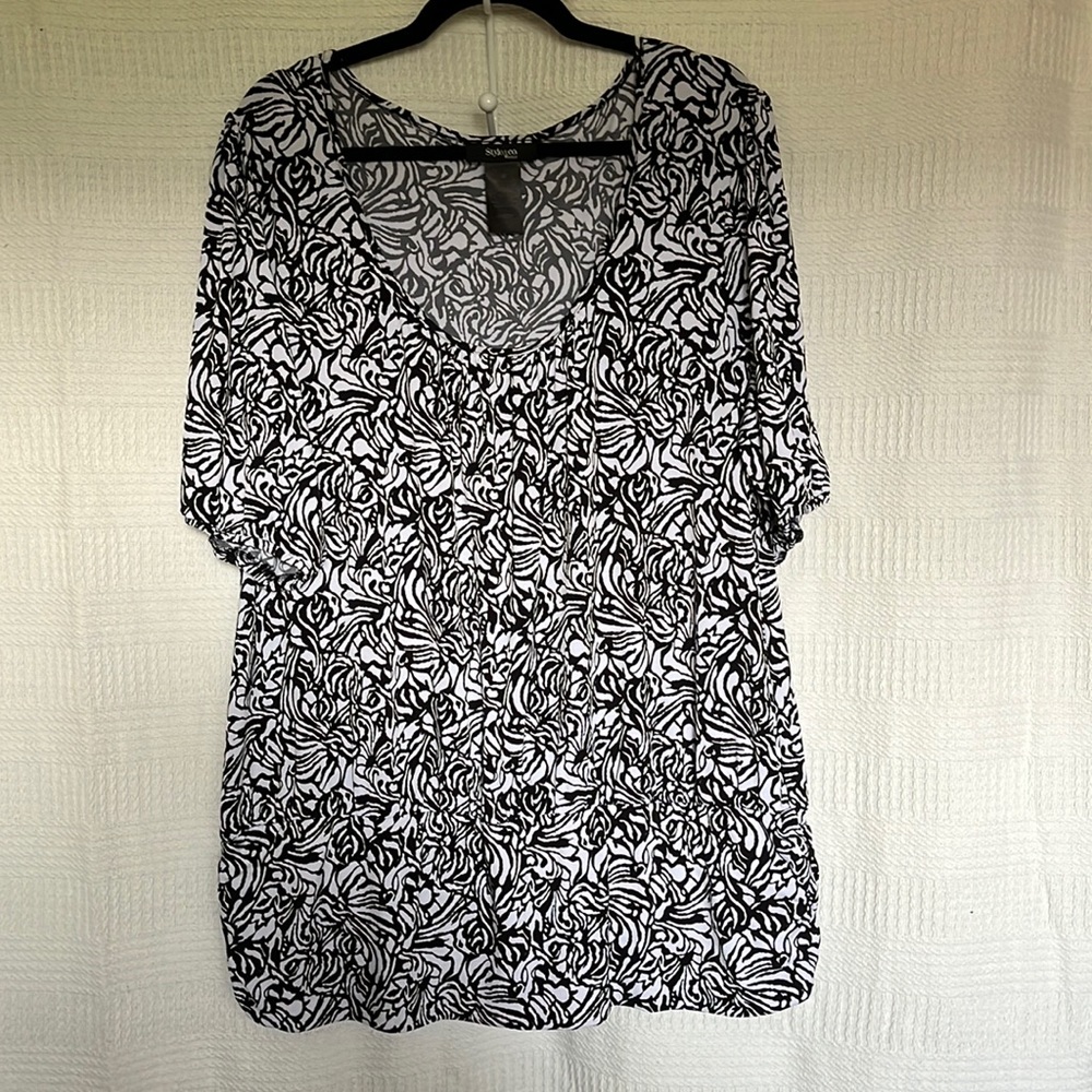 EUC 3x style & co blouse